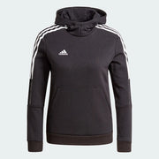 Adidas Tiro 21 Youth Sweat Hoody - Black-White