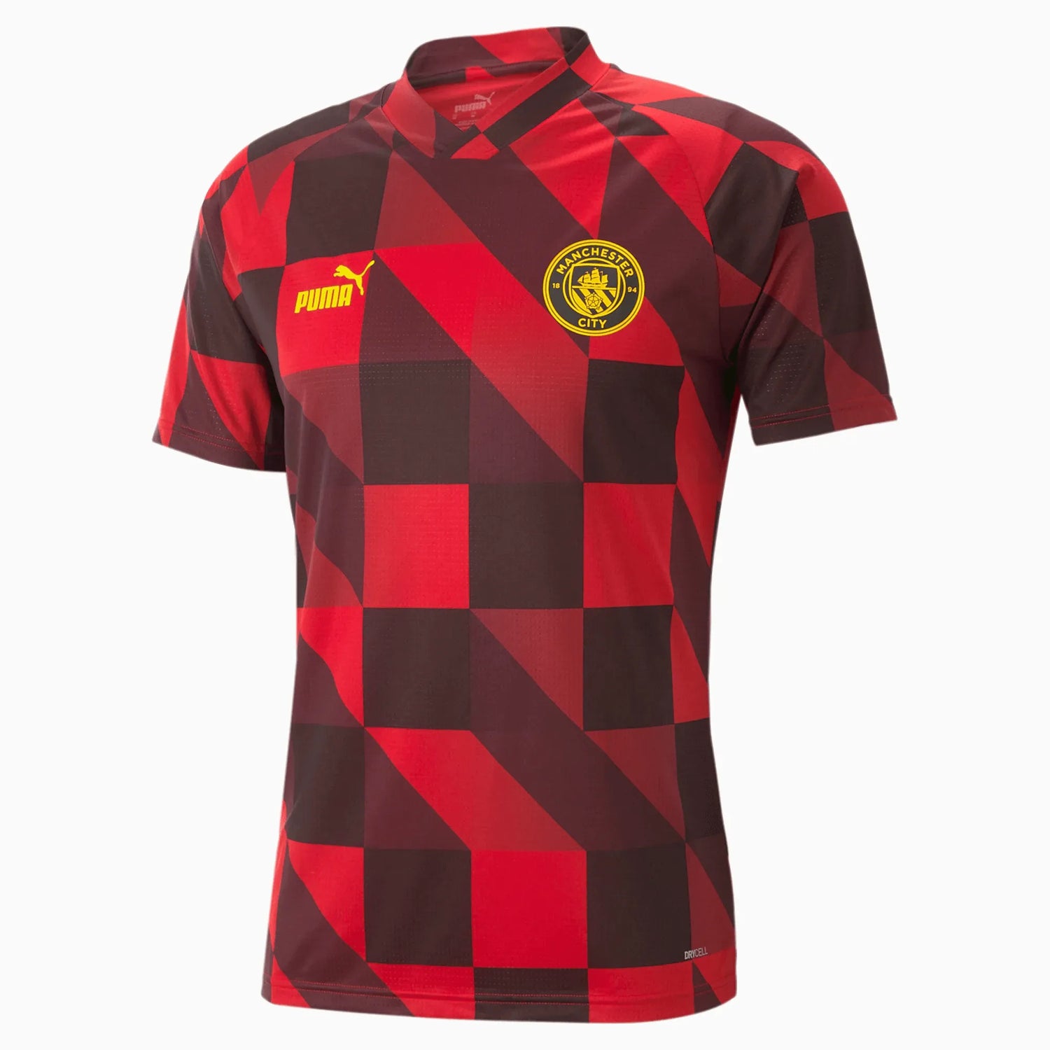 Puma Manchester City Pre-Match Jersey - Red - Black (Front)