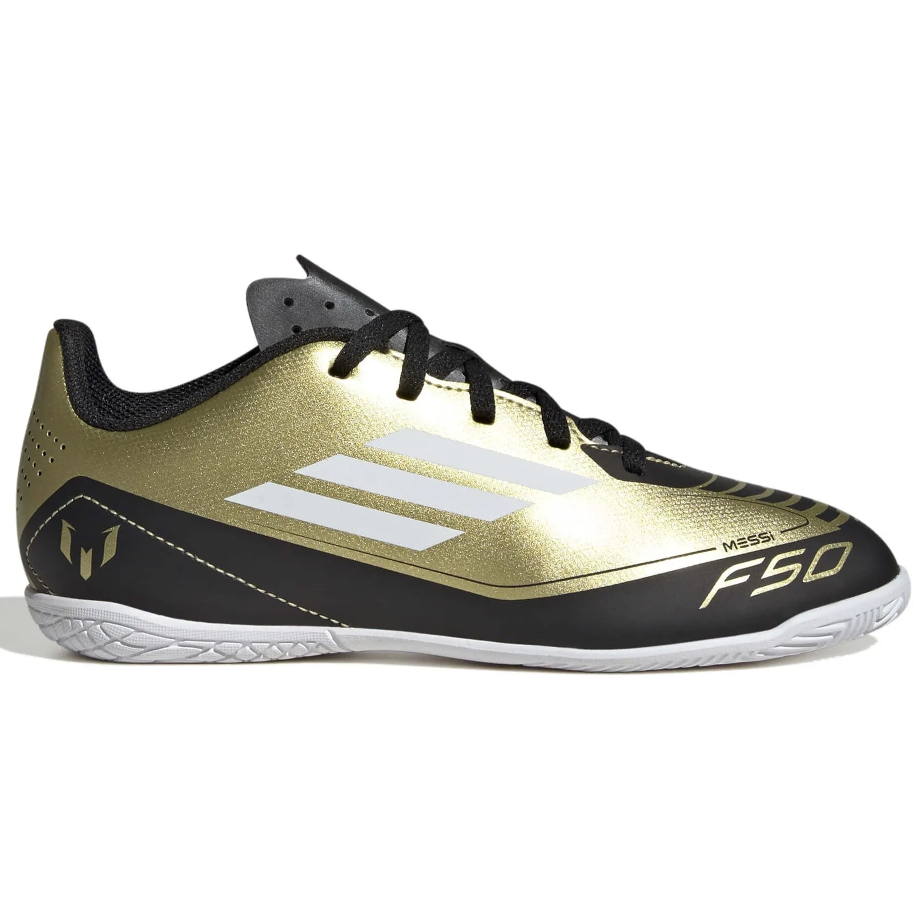 adidas Jr Messi F50 Club Indoor - Triunfo Dorado (FA24) (Side 1)