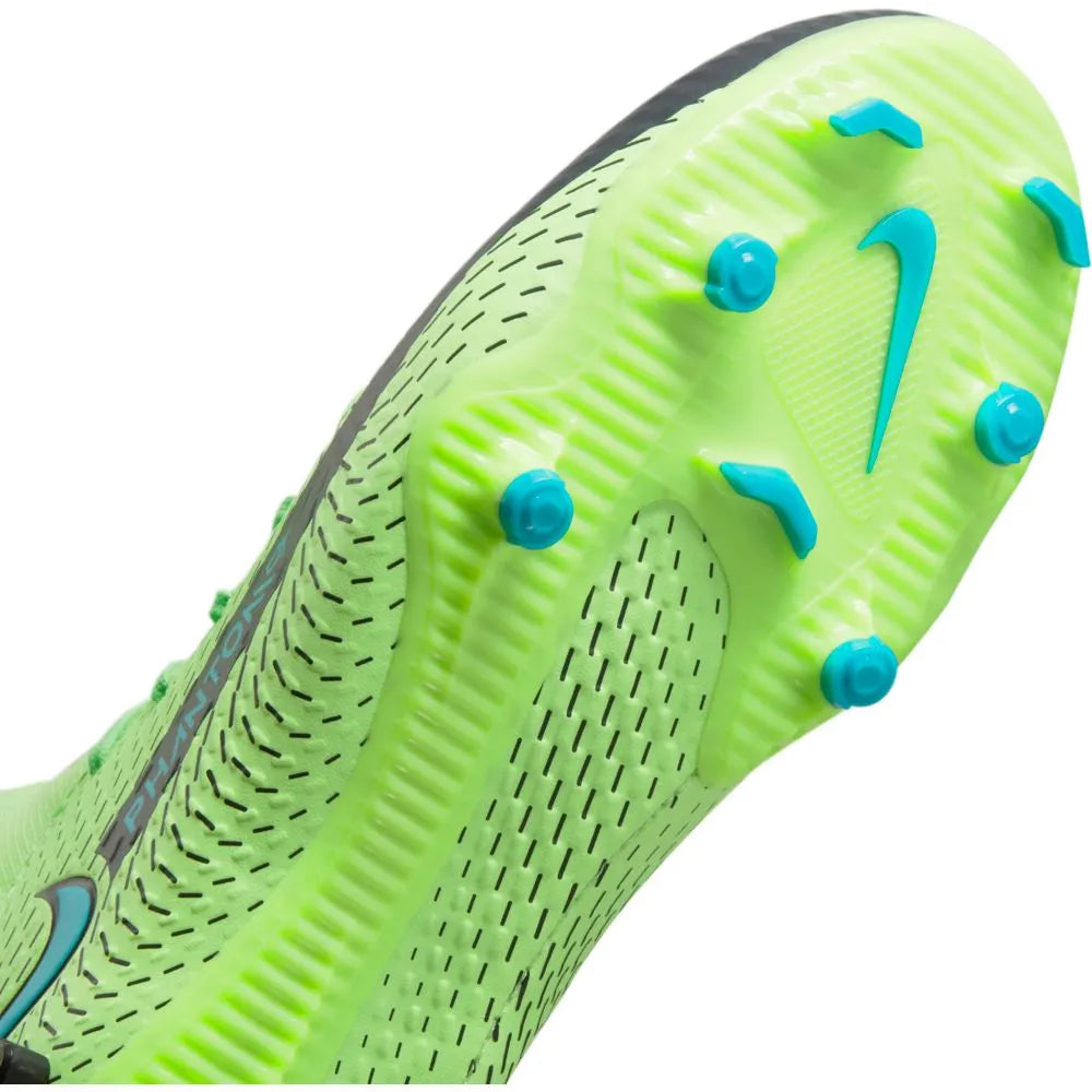 Nike JR Phantom GT Academy DF FG-MG - Lime Glow-Aquamarine (Detail 1)