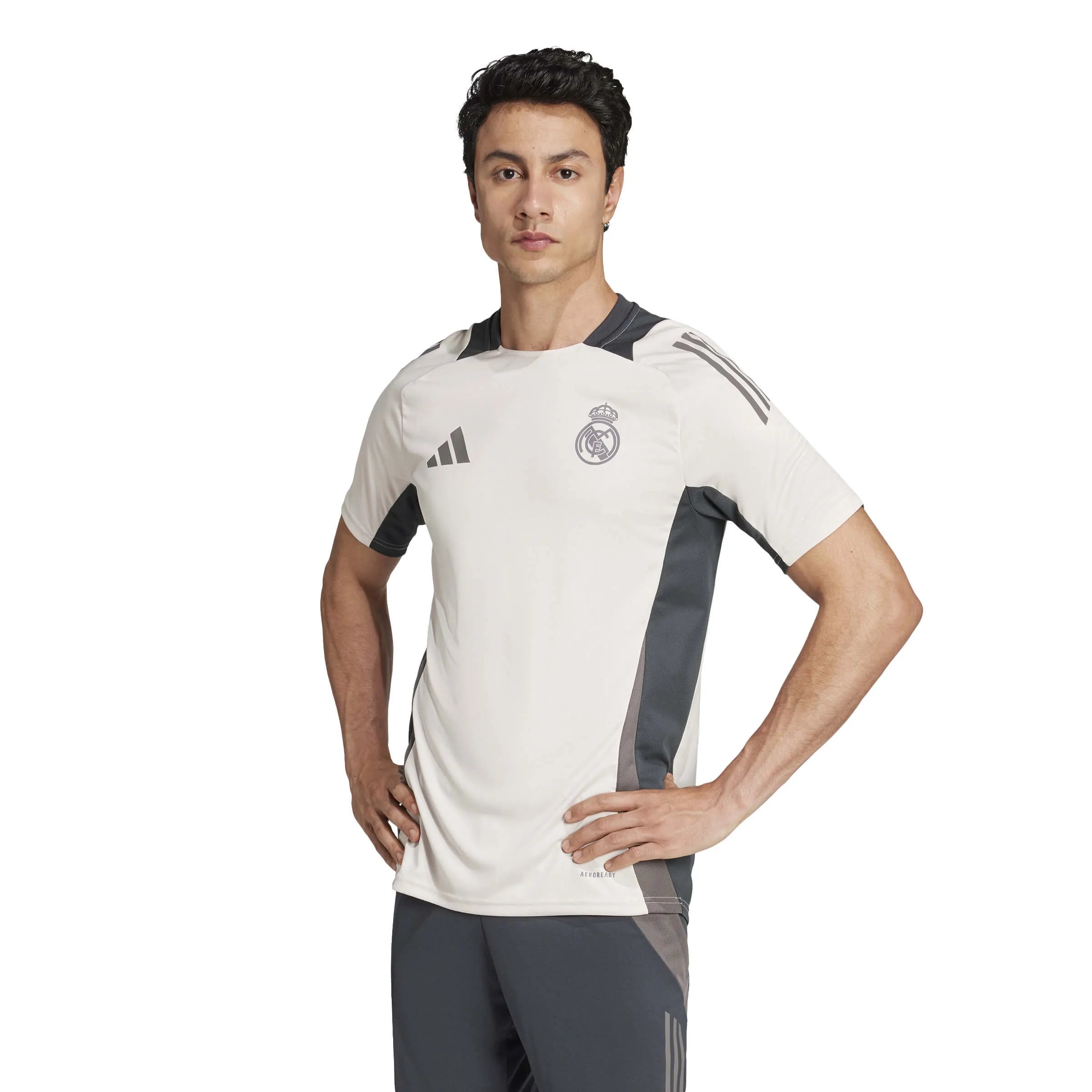 adidas 2024-25 Real Madrid Men's EU Training Jersey (Model - Front)
