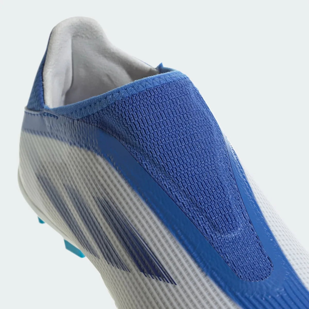 adidas JR X Speedflow .3 Laceless FG - White-Hi Res Blue (Detail 1)