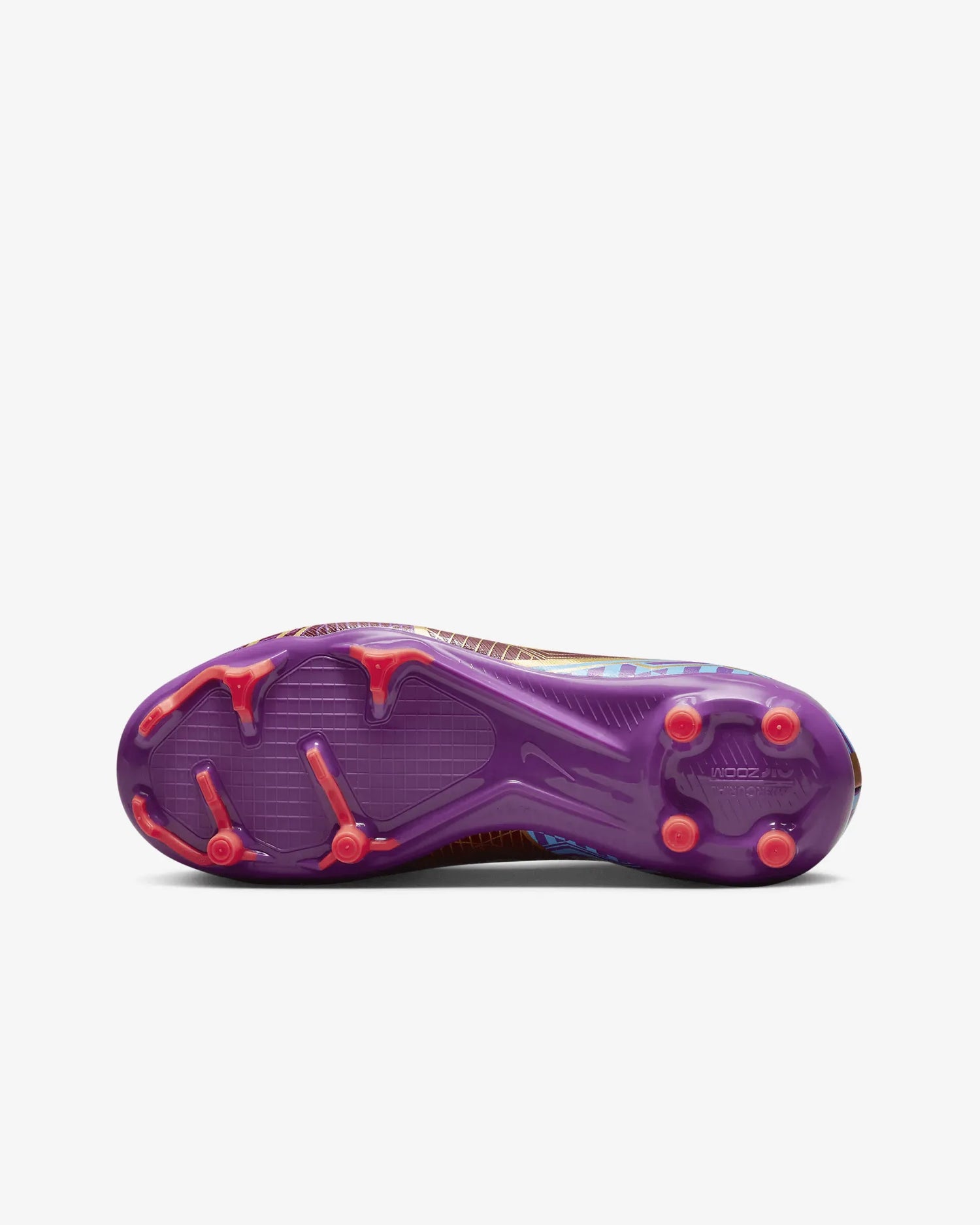 Nike Jr Zoom Vapor 15 Academy KM FG/MG - Dark Beetroot-Gold (Bottom)