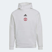 adidas 2022-23 Manchester United Travel Hoodie - White (Front)