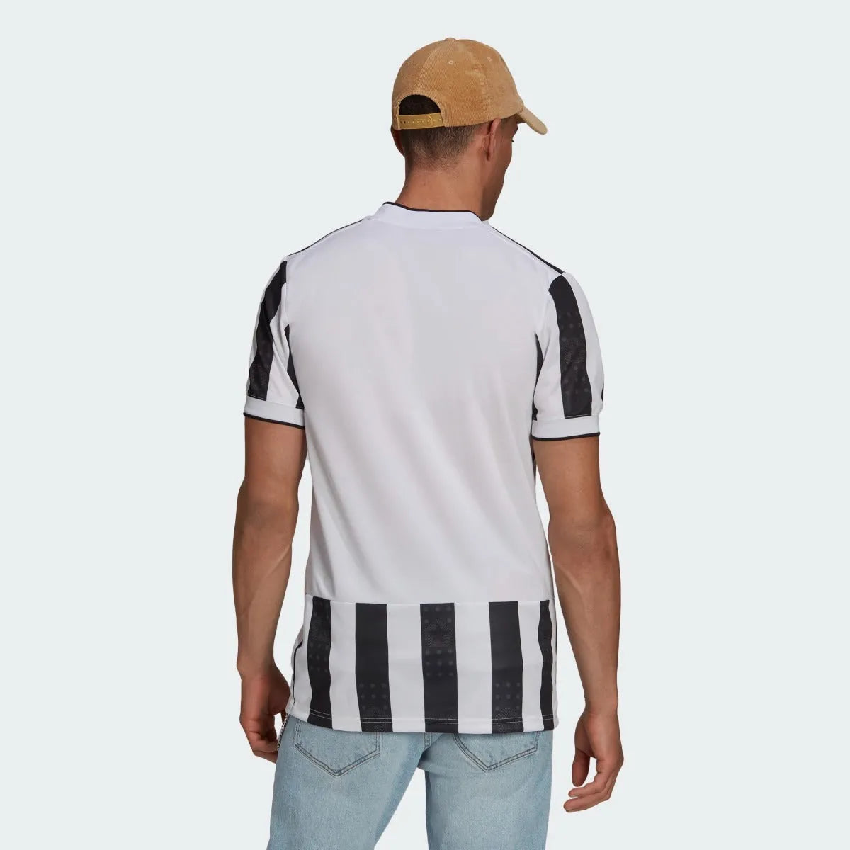 Adidas 2021-22 Juventus Home Jersey - White-Black (Model - Back)