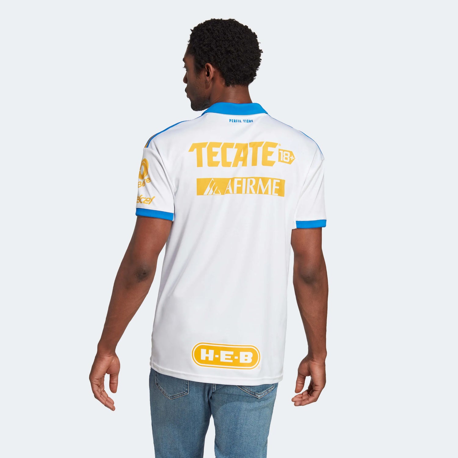 adidas 2023-24 Tigres Third Jersey - White (Model - Back)