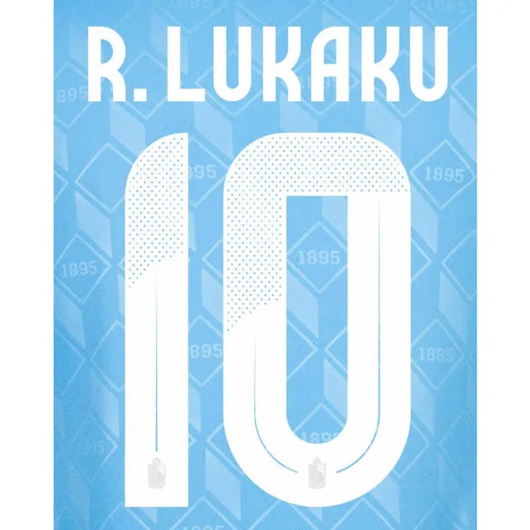 Belgium 2024 25 Away Lukaku #9 Jersey Name Set (Back)