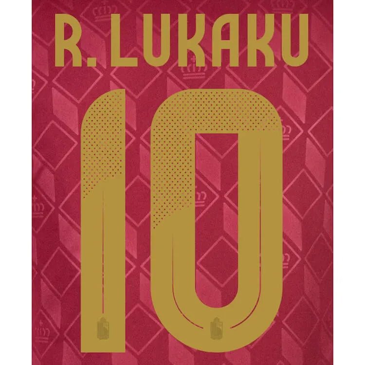 Belgium 2024 25 Home R. Lukaku #10 Jersey Name Set (Back)