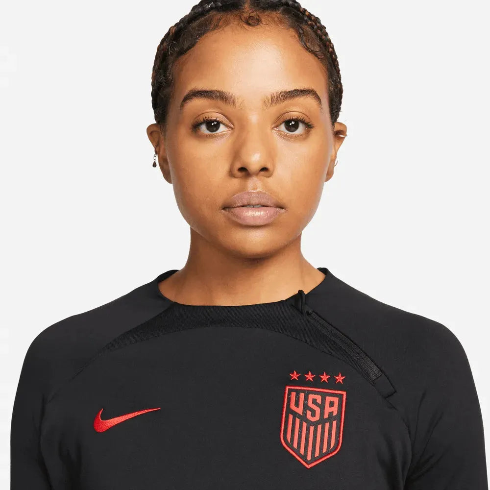 Nike 2023-24 USA Women's Strike Knit Drill Top (Detail 1)