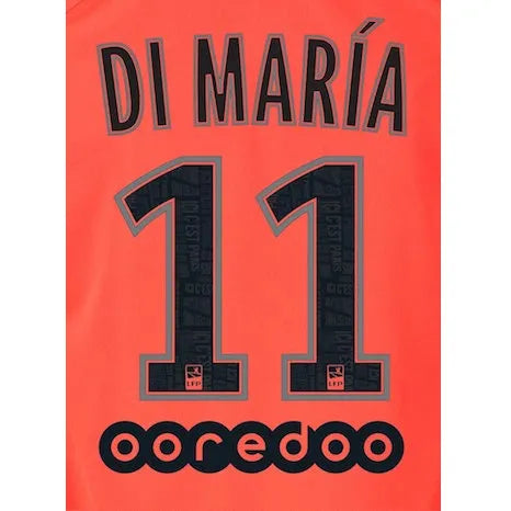 PSG 2019/20 Away Di Maria #11 Jersey Name Set