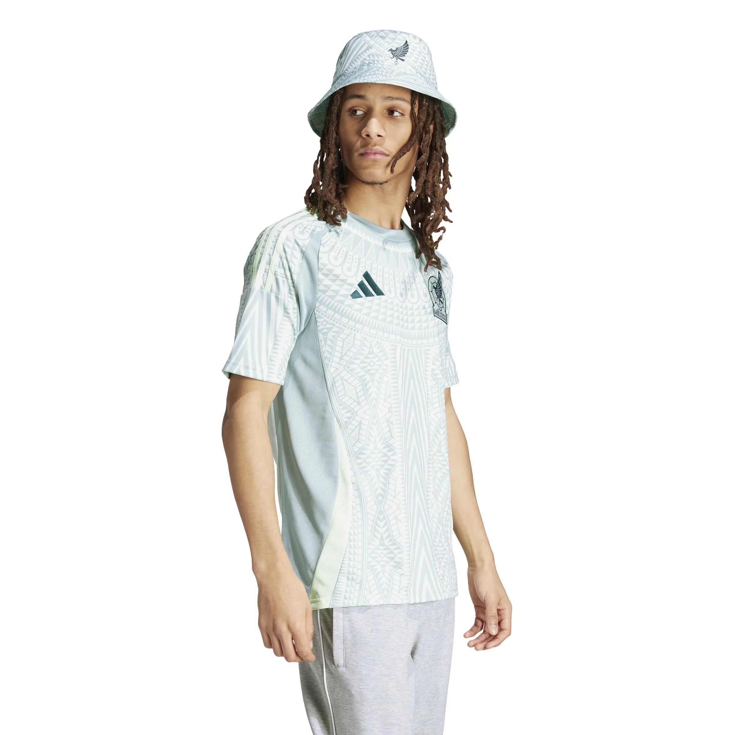 adidas 2024-25 Mexico Men's Stadium Away Jersey (Model - Side)