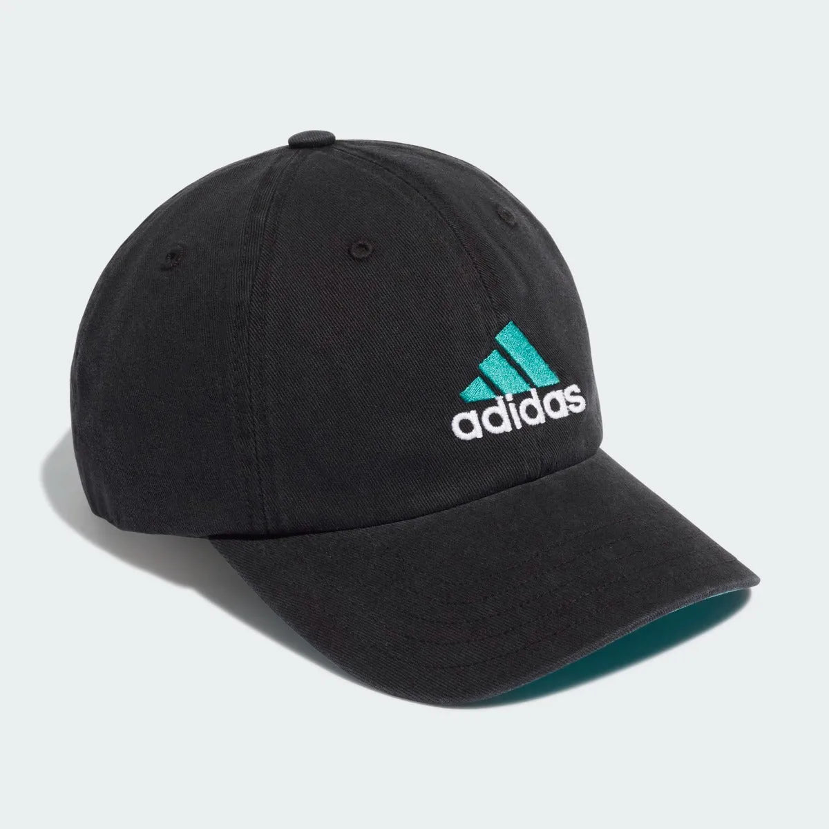 Adidas 2021-22 Real Madrid Dad Cap - Black-Blast Emerald (Diagonal)