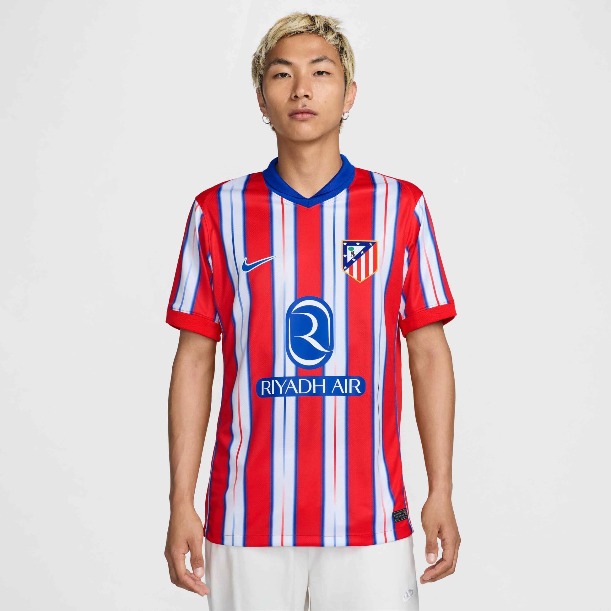 Nike 2024-25 Atletico Madrid Men's Stadium Home Jersey (Model - Front)