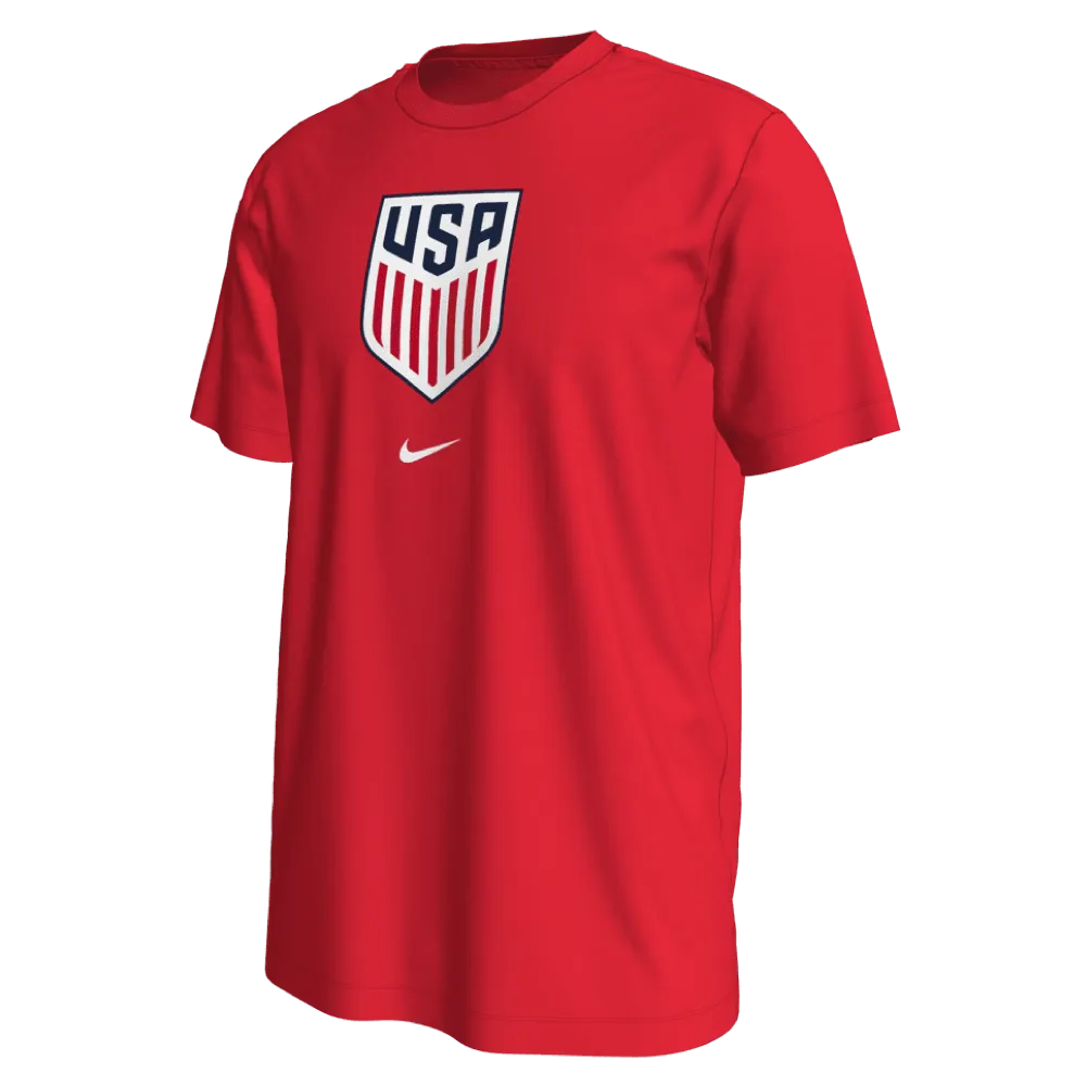 Nike 2022-23 USA Crest WC22 Tee - Red (Front)