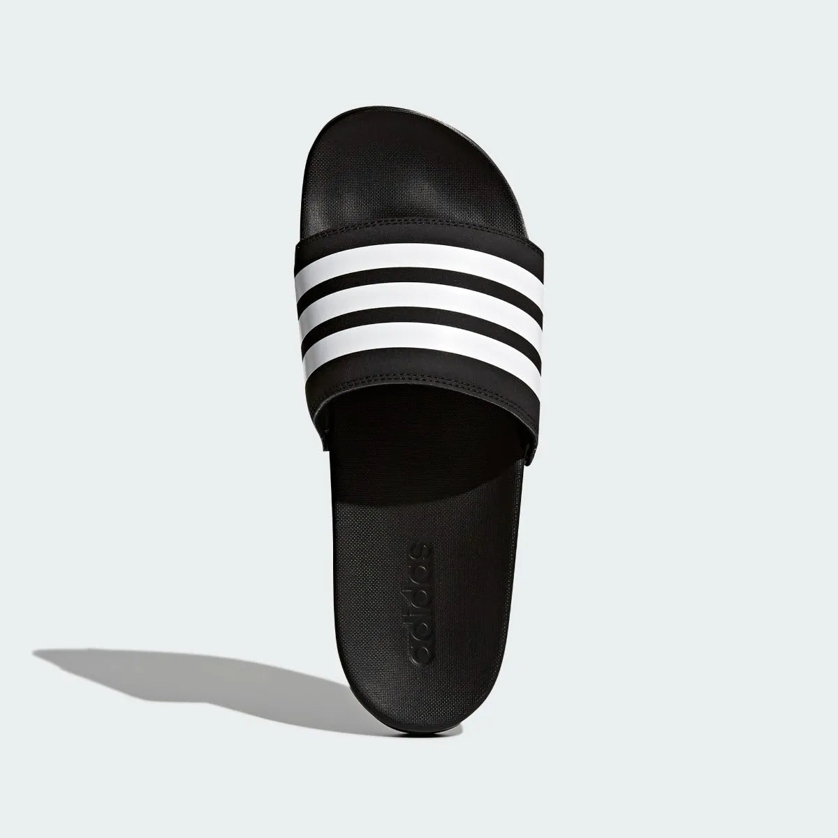 Adidas Adilette Comfort Sandals - Black-White (Top)
