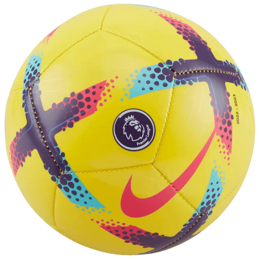 Nike EPL Mini Skills Ball - Yellow - Purple (Front)
