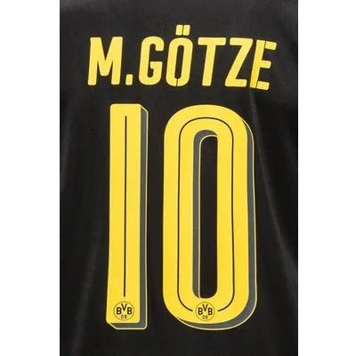 Borussia Dortmund 2016/17 Away Gotze #10 Jersey Name Set