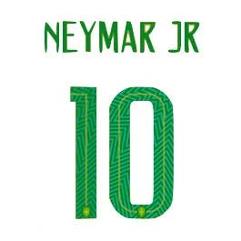 Brasil 2018 Youth Home Neymar JR #10 Jersey Name Set