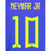 Brazil 2022-23 Away Neymar JR Youth #10 Jersey Name Set