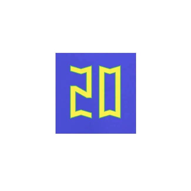 Brazil 2022-23 Away Vini JR #20 Jersey Name Set