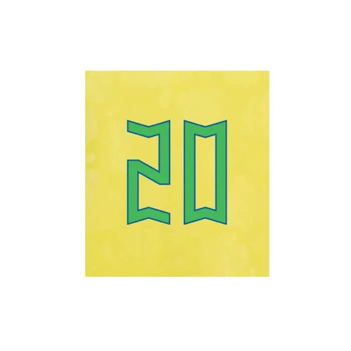 Brazil 2022-23 Home Vini JR #20 Jersey Name Set (Front)