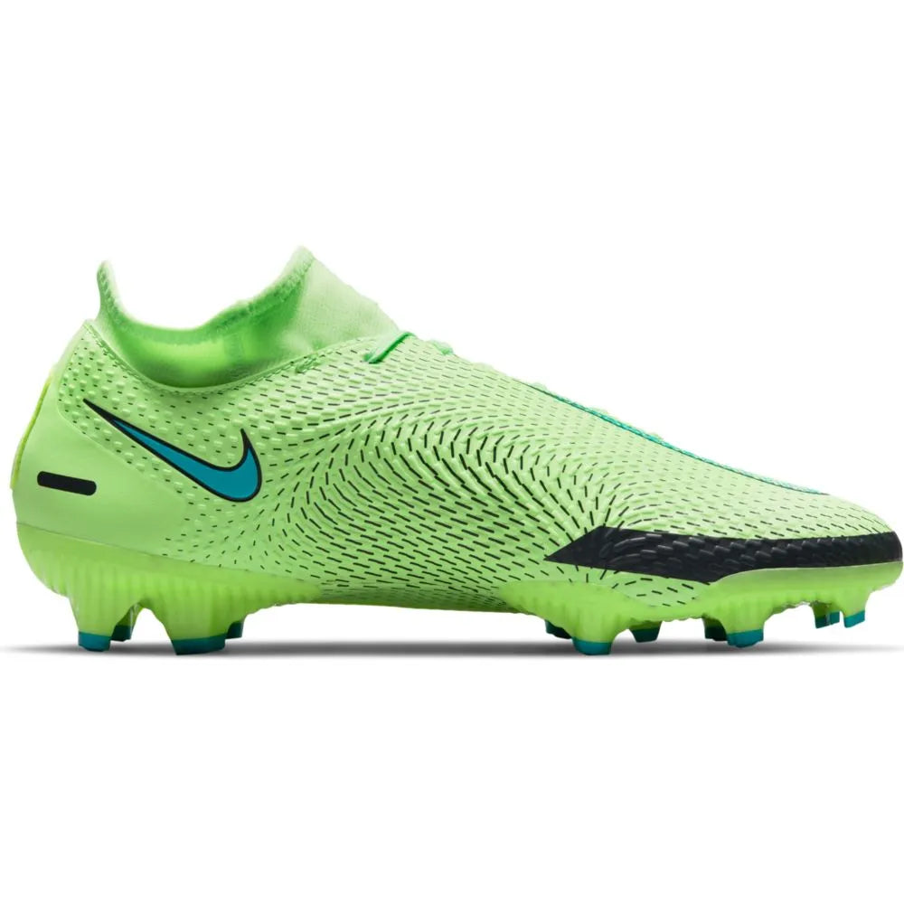 Nike Phantom GT Academy DF FG-MG - Lime Glow-Aquamarine (Side 2)