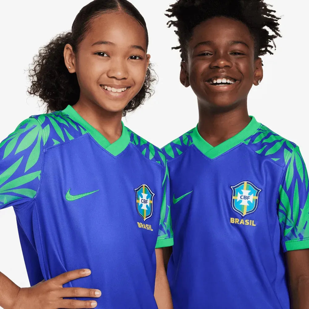 Nike 2023-24 Brazil Women's WC22 Youth Stadium Away Jersey (Detail 1)