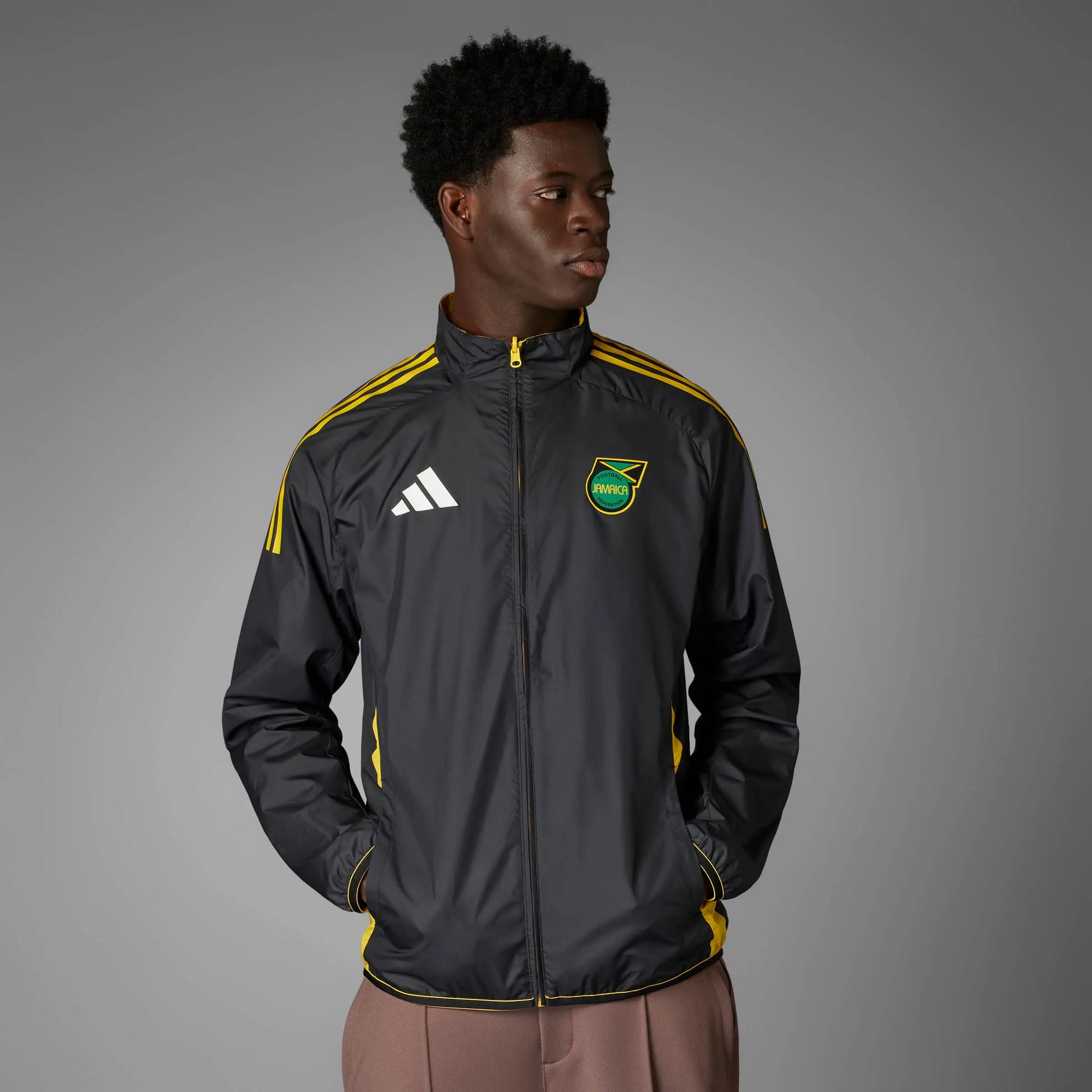 adidas 2024-25 Jamaica Men's Anthem Jacket (Model - Front Reverse)