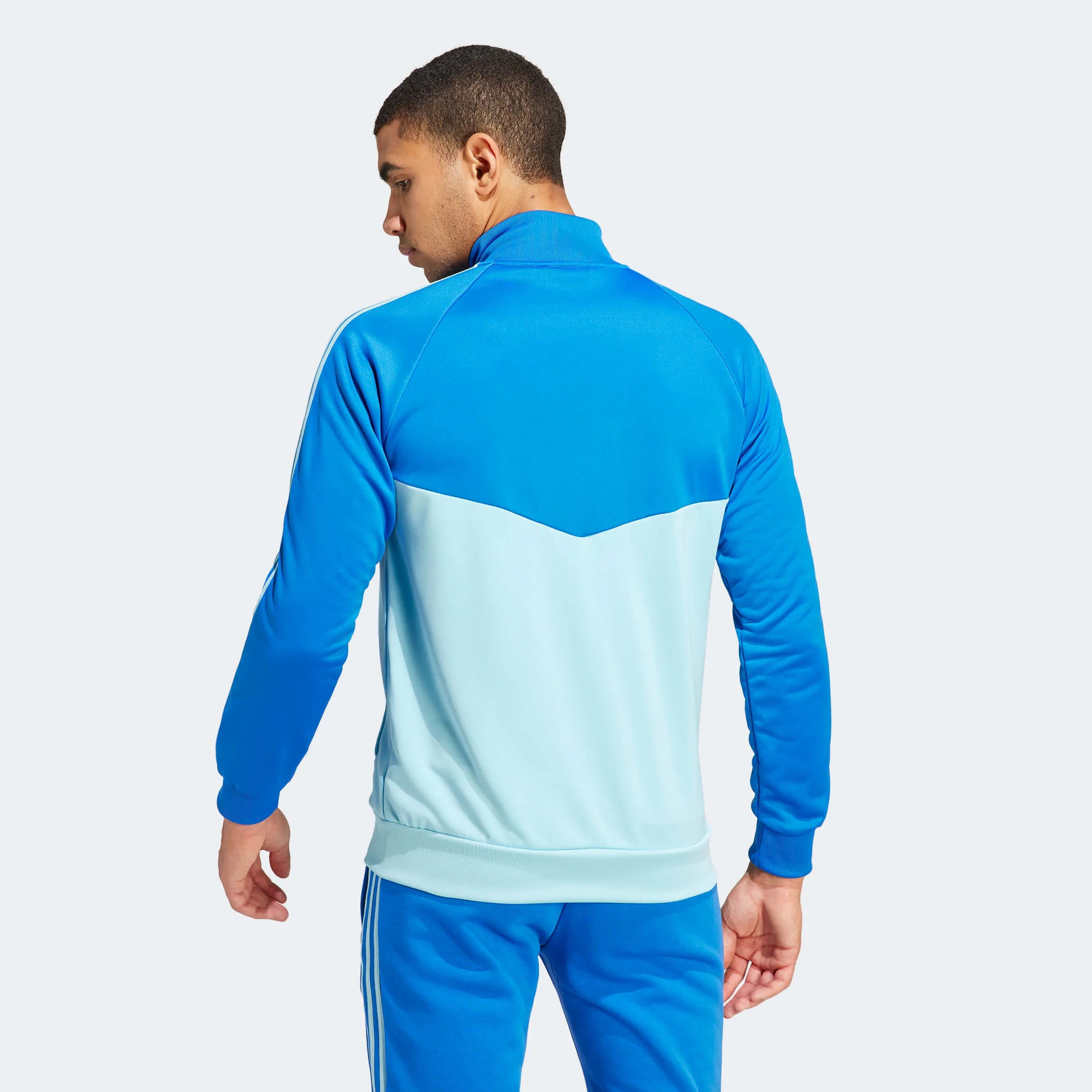 adidas 2023 Boca Juniors DNA Training Top - Blue-Light Blue (Model - Back)