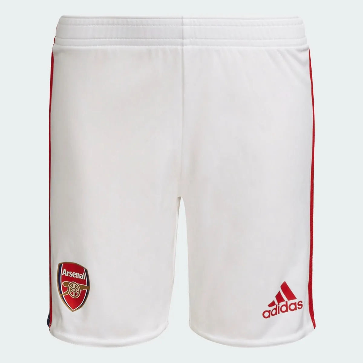 Adidas 2021-22 Arsenal Youth Home Kit - Scarlet-White (Shorts - Front)