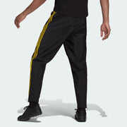 Adidas 2021-22 Manchester United icons Woven Pants -  Black-Yellow (Model - Back)