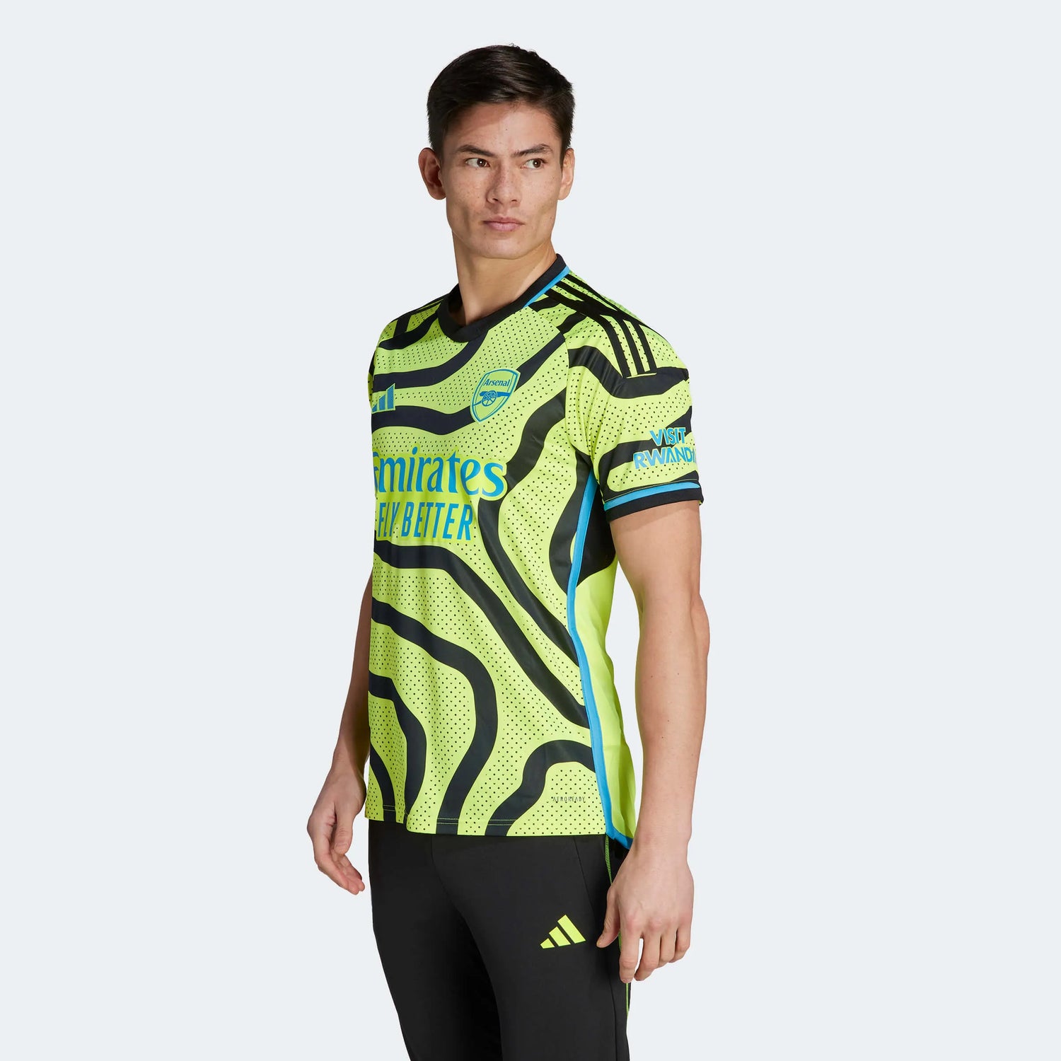 adidas 2023-24 Arsenal Men's Stadium Away Jersey (Model - Side)