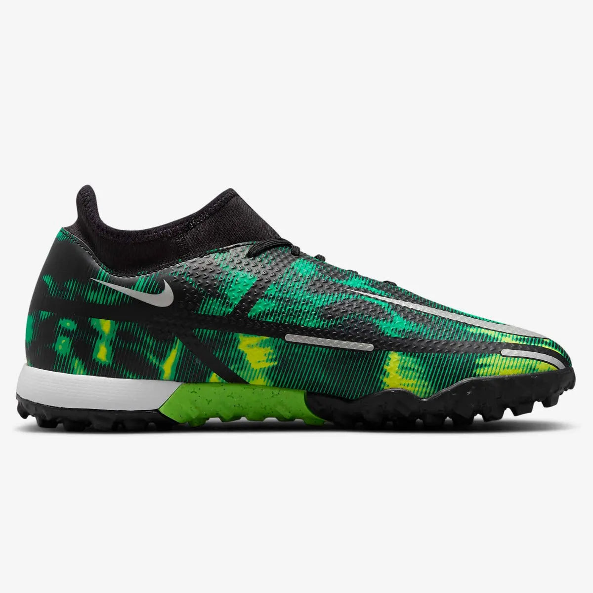Nike Phantom GT2 Academy DF SW TF - Black-Green Strike (Side 2)