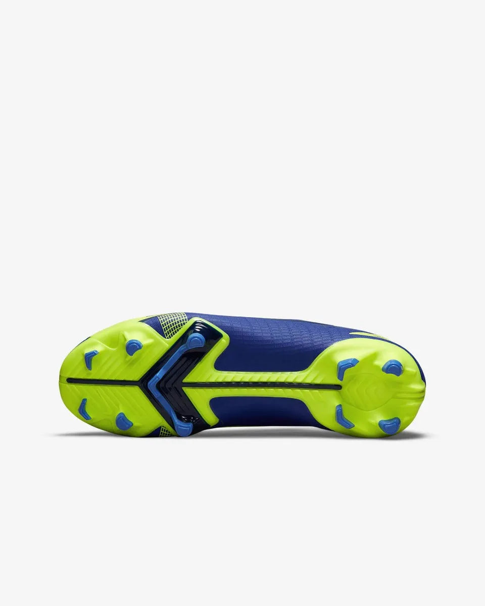 Nike Kids Vapor 14 Academy FG-MG - Lapis-Volt-Blue Void (Bottom)