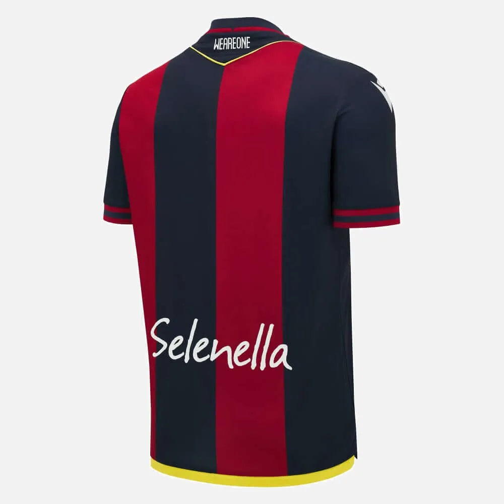 Macron 2024-25 Bologna Men's Authentic Home Jersey (Back)