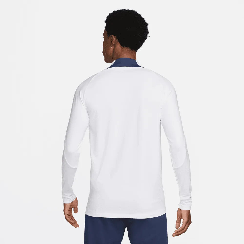 Nike 2022-23 PSG DF Strike Drill Top - White-Midnight Navy (Model - Back)