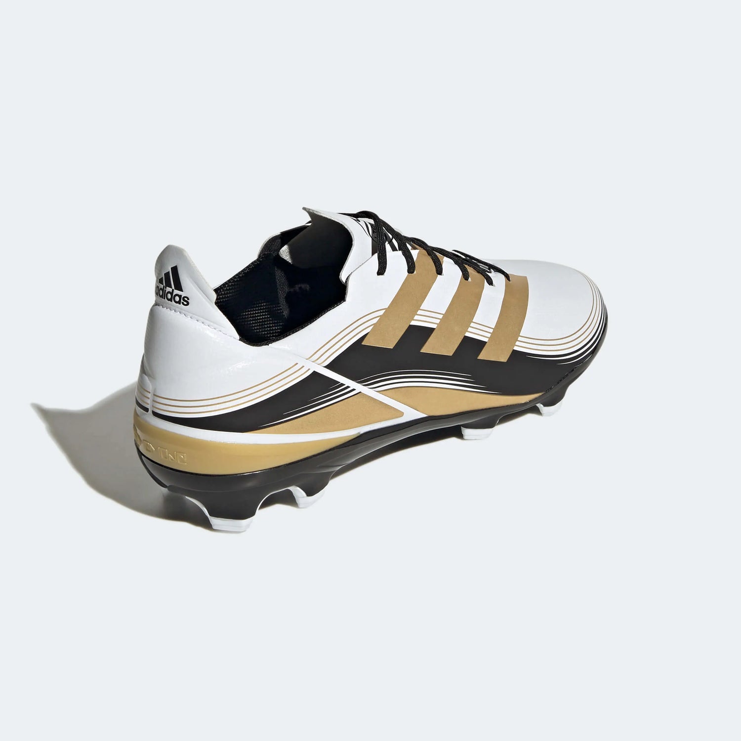 adidas Gamemode FG - White-Gold-Black (Diagonal 2)