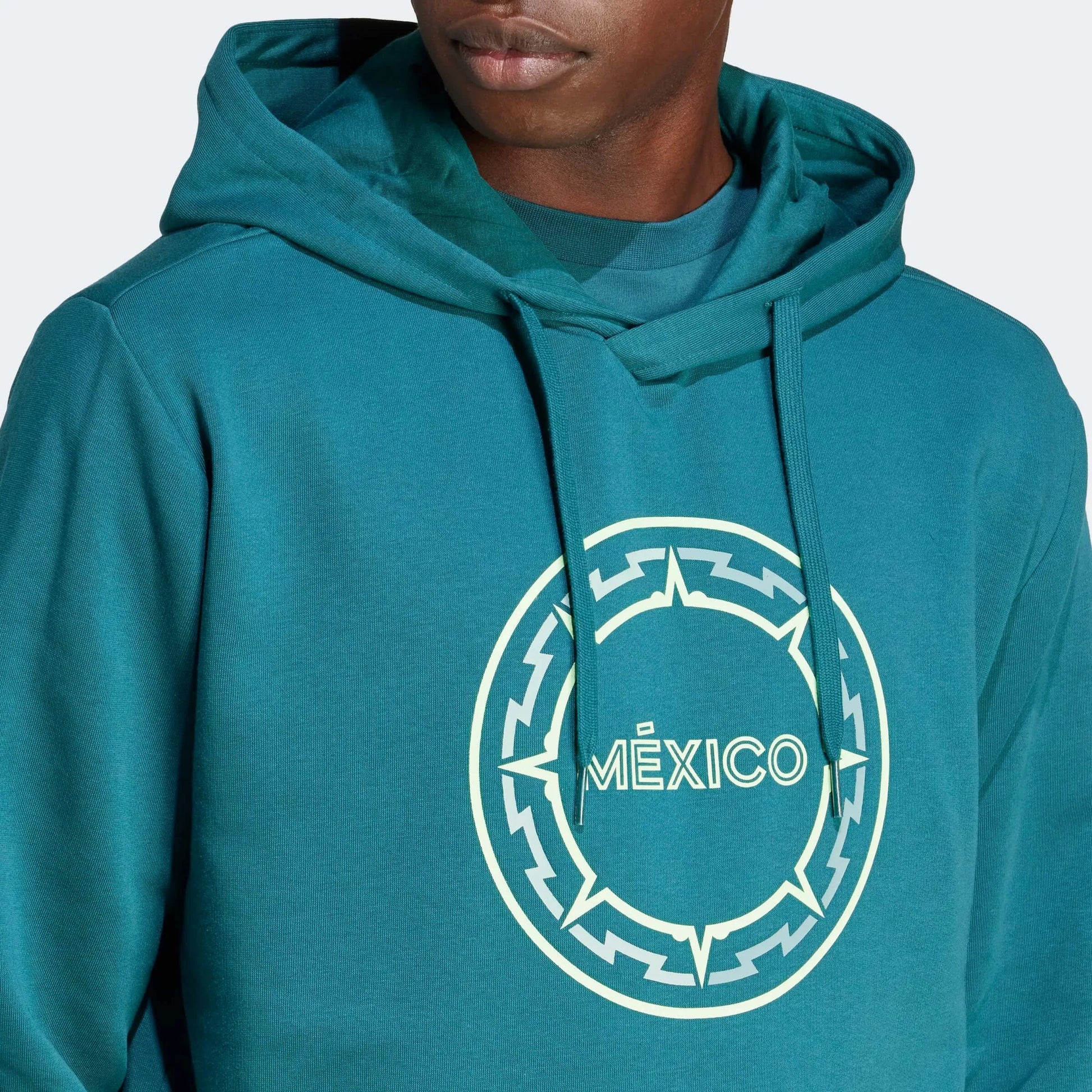 adidas 2023-24 Mexico Men's FMF DNA Hoodie (Detail 1)
