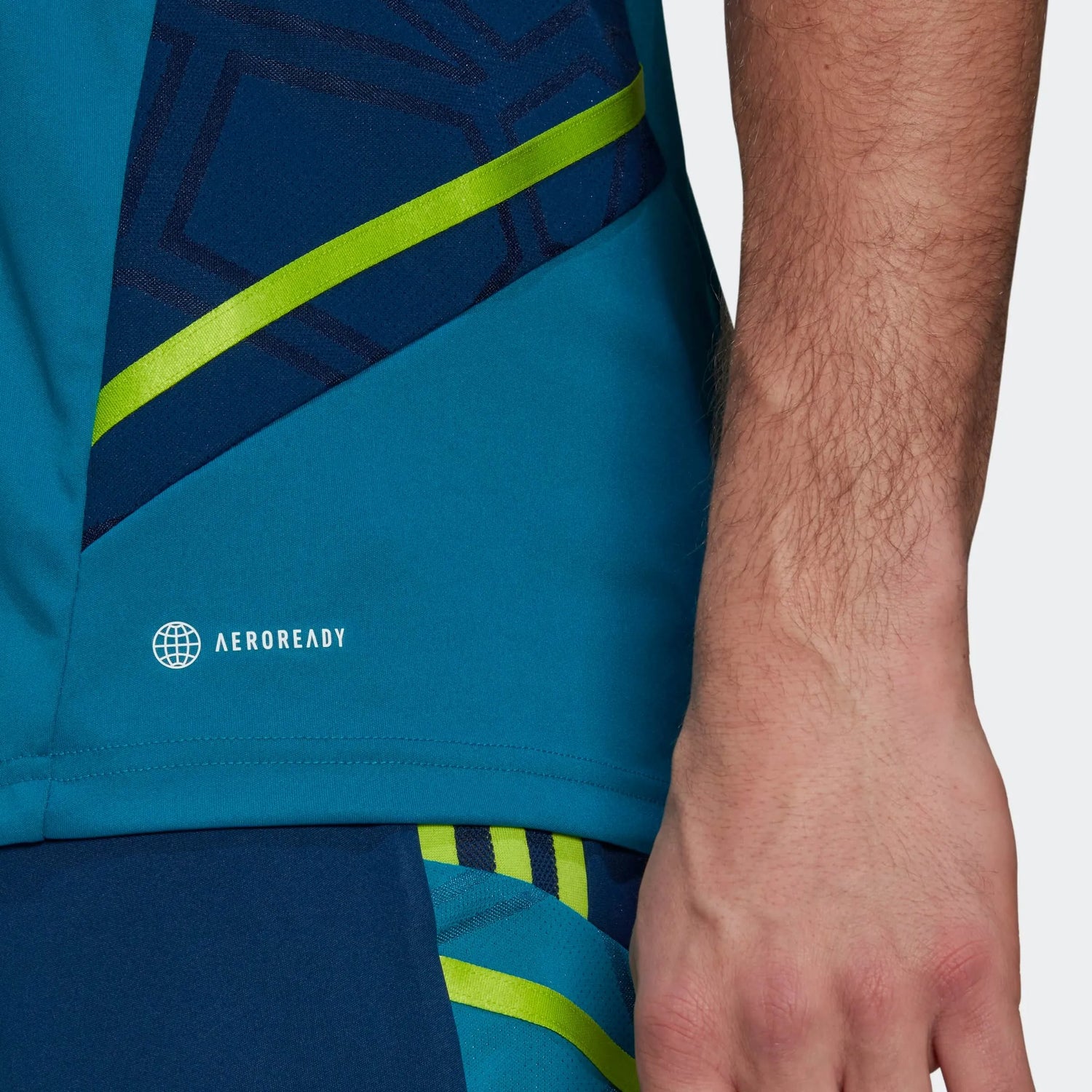 adidas 2022-23 Juventus Training Jersey - Active Teal (Detail 2)