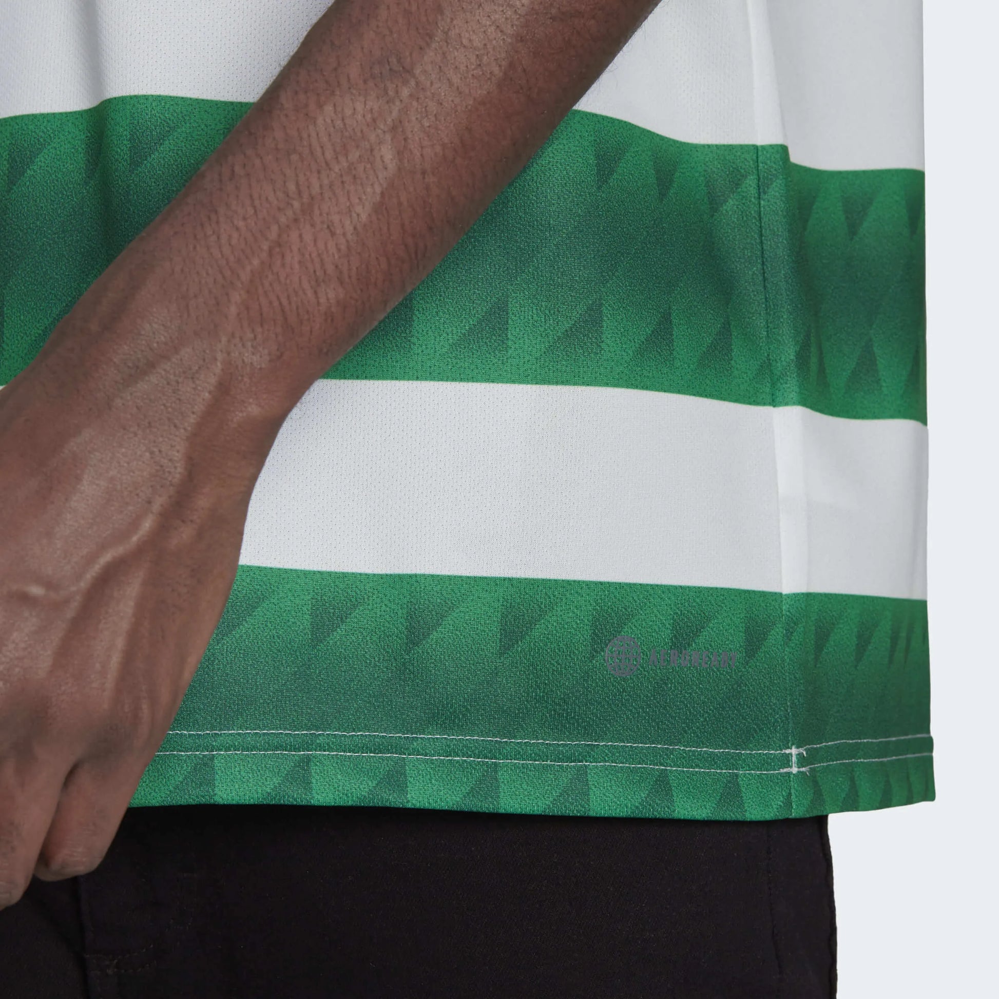 adidas 2022-23 Celtic FC Home Jersey - White-Green (Detail 2)