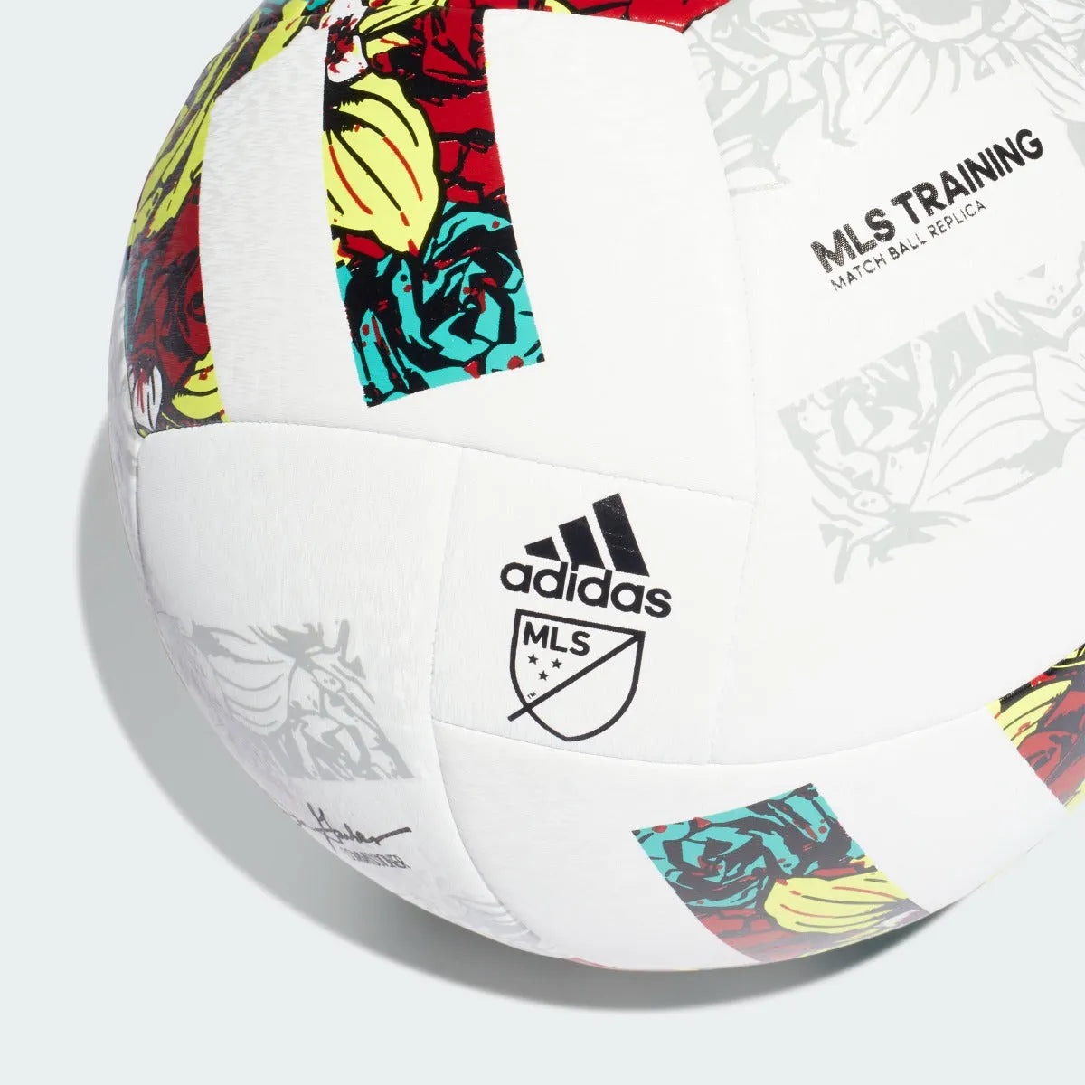 Adidas 2022 MLS Training Ball - White-Multi (Detail 2)