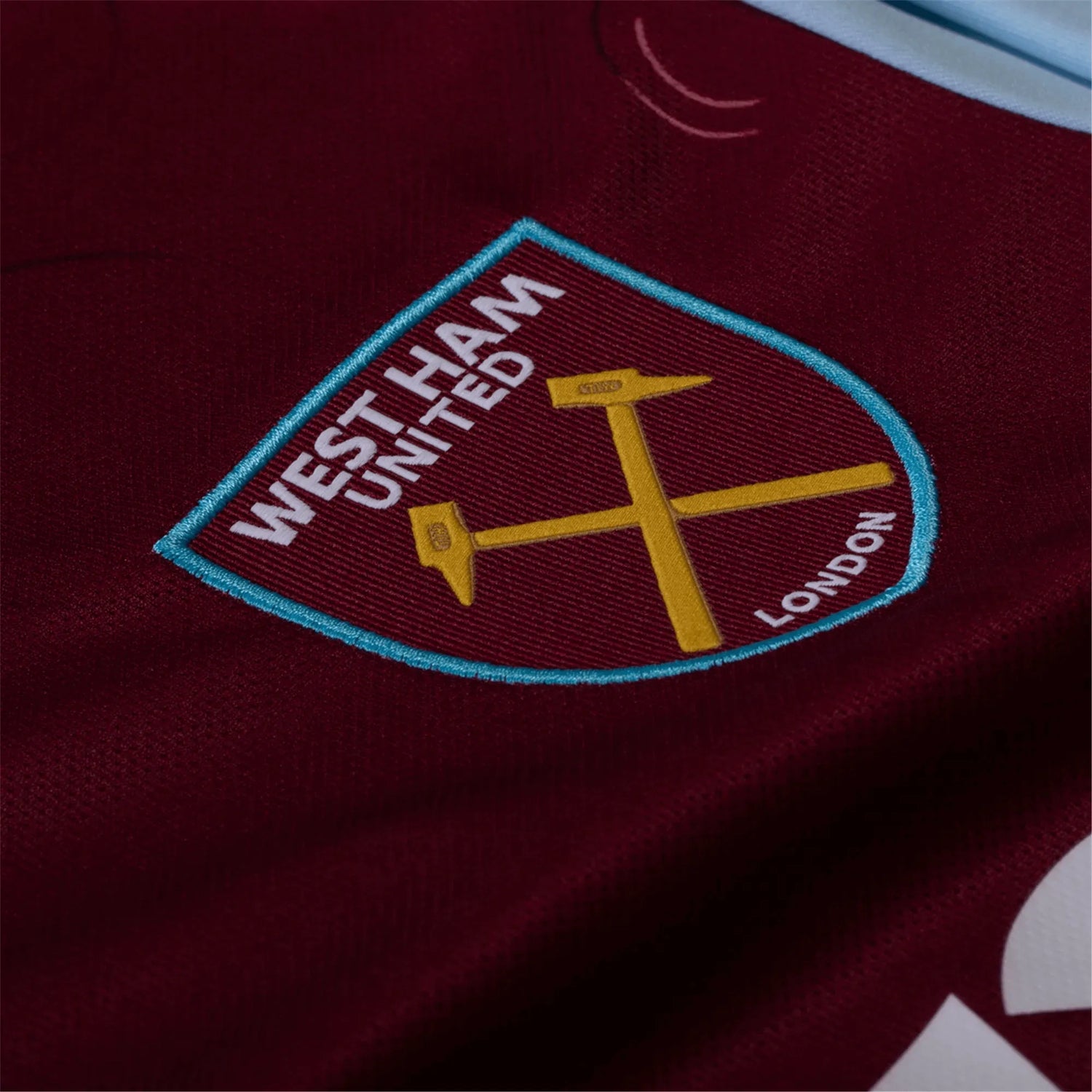 Umbro 2023-24 West Ham Men's Stadium Home Jersey (Detail 2)
