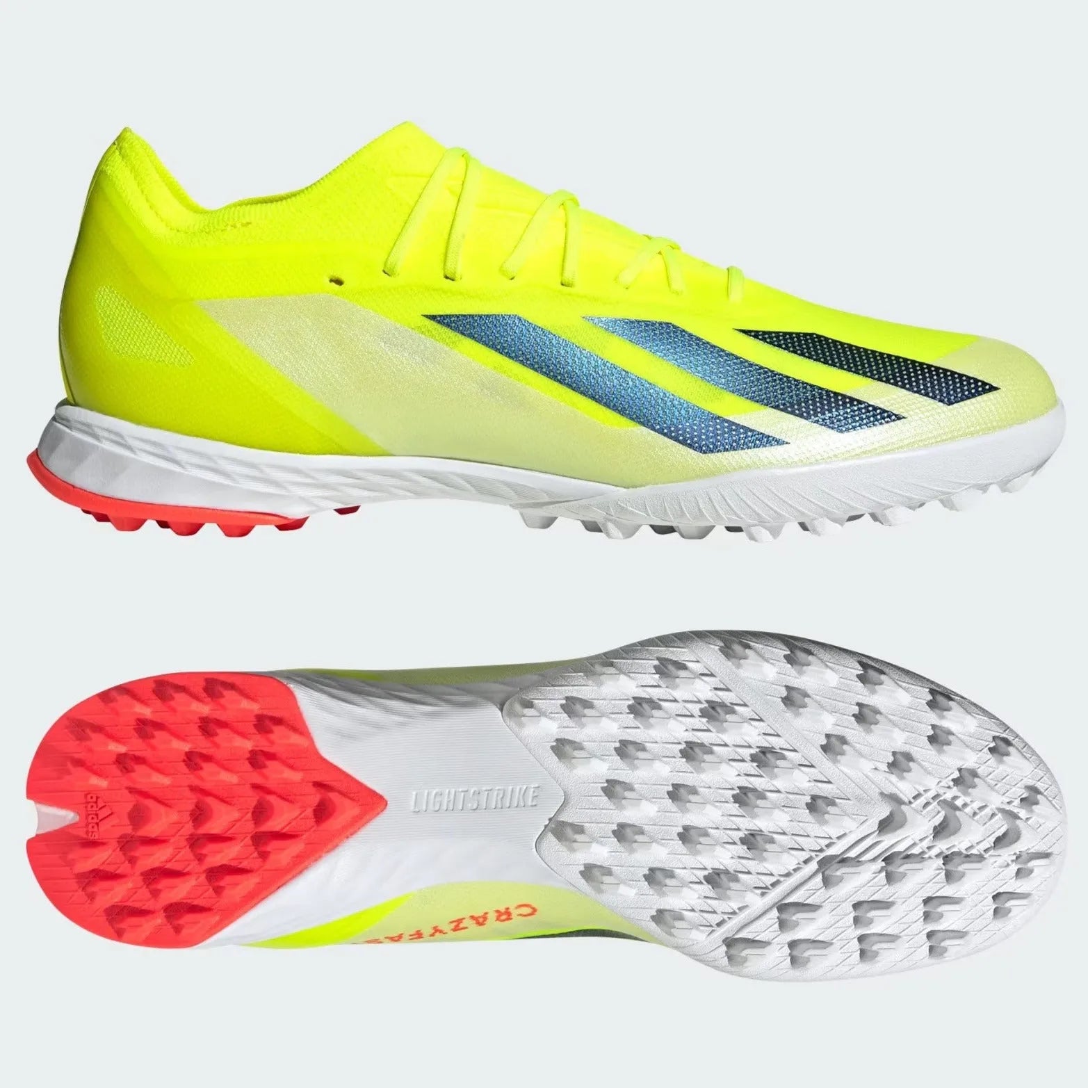 adidas X Crazyfast Elite Turf - Solar Energy Pack (SP24) (Pair - Side and Bottom)