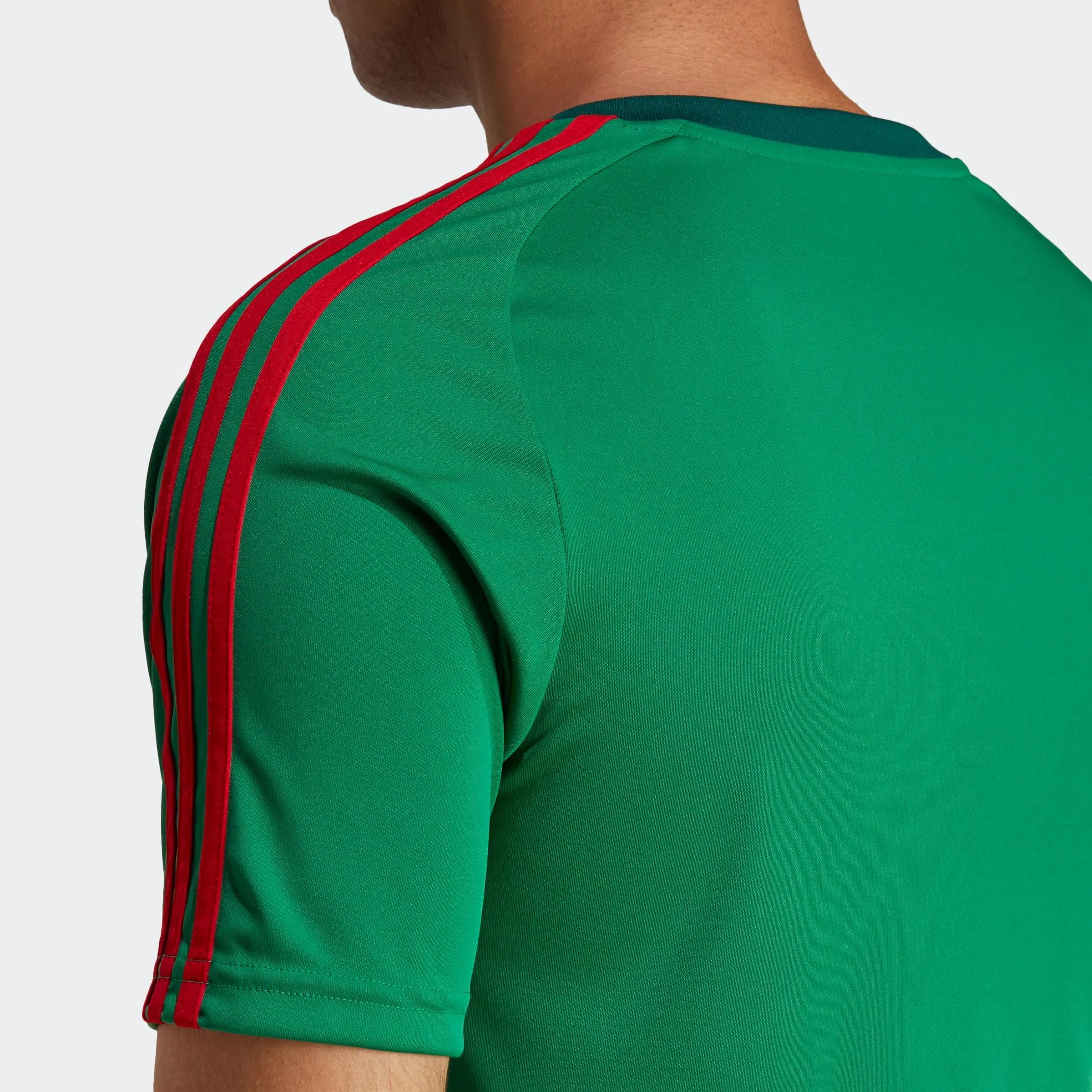 adidas 2022-23 Mexico Home Fan Shirt Green-Red (Detail 2)