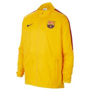 Nike 2023 FC Barcelona Youth AWF Academy Jacket - Yellow (Front)