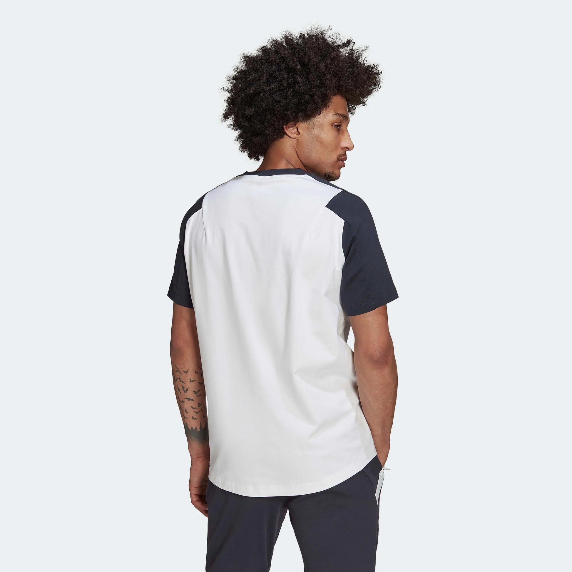 adidas 2022-23 Bayern Munich Travel Tee - White (Model - Back)