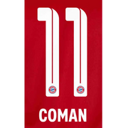 Bayern Munich 2021/22 Home Coman #11 Jersey Name Set (Main)