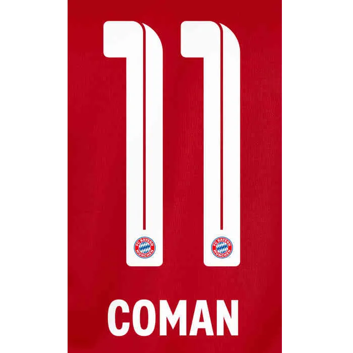 Bayern Munich 2021/22 Home Coman #11 Jersey Name Set (Main)