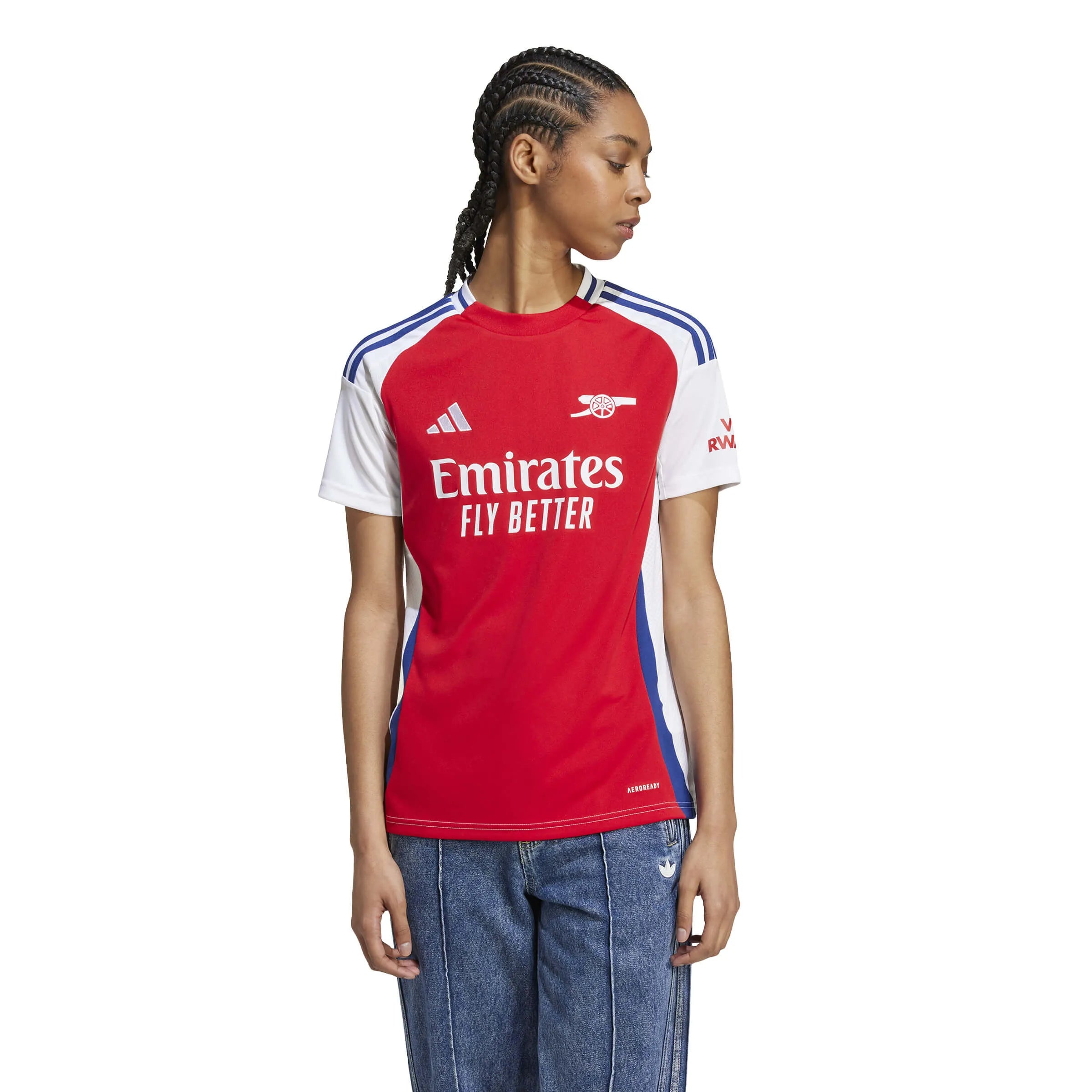 adidas 2024-25 Arsenal Women's Stadium Home Jersey (Model - Front)