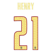 Club America 2020/21 Home Henry 21 Jersey Name Set